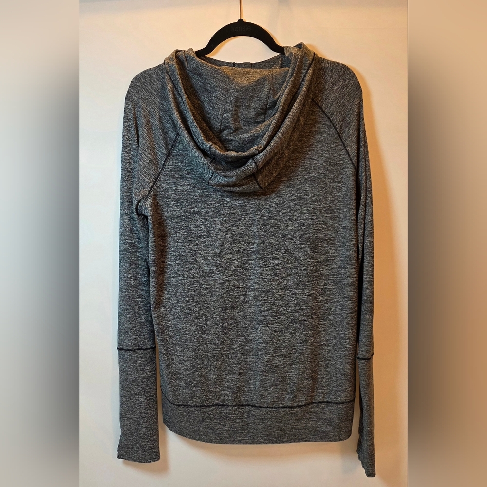 Athleta Heather Gray Lightweight Performance Zip … - image 3